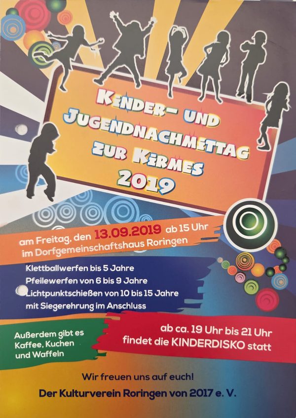 Kinder- & Jugendnachmittag Kirmes Roringen 2019